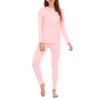Century Star Thermal Underwear for Women Long Johns Set with Fleece Lined Base Layer Ultra Soft Women Thermal Set Winter Clothes Pink Large view 1
