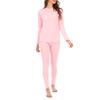 Century Star Thermal Underwear for Women Long Johns Set with Fleece Lined Base Layer Ultra Soft Women Thermal Set Winter Clothes Pink Large view 4