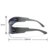 HCHES Sports Trends Goggles Sunglasses Women Men Fashion Punk Glasses Eyeglasses Designer Mirror Sport Eyewear Goggle,5,As Shown view 2