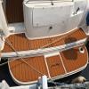Boat EVA Faux Teak Decking Floor Compatible with 2018 Supra SL Swim Step Cockpit view 1