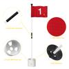 KINGTOP Golf Flagsticks Mini, Putting Green Flag for Yard, All 3 Feet, Golf Pin Flags Hole Cup Set, Fiberglass Portable 2-Section Design, Numbered# 1-5 view 2