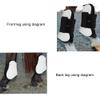 Horse Leg Boot, Horse Leg Wraps Front Back Leg Guard, Adjustable Horse Leg Guard, Horse Hind Leg Boots for Cowboy Lightweight Tough Dressage Horse Riding Equestrian view 2