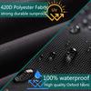 Sqodok Bicycle Trailer Cover, Waterproof Bike Trailer Storage Cover 420D Oxford Material with PU Coating, Kid's Pet Bike Trailer Cover Anti-UV, Windproof, Dustproof, 55x 33x 39 inch view 3