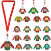 Woanger 20 Pcs Ugly Christmas Sweater Awards with Neck Ribbon, 20 Styles view 1