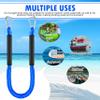 4ft Bungee Dock Lines for Boat, Dock Mooring Ropes, Two Hooks (Blue, 4FT) view 2