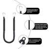 4ft Bungee Dock Lines for Boat, Dock Mooring Ropes, Two Hooks (Black, 4FT) view 4