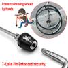ONIPAX Bike Anti-Theft Locking Skewer 7 Lobe Bicycle Wheel Hub with Key view 2