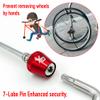 ONIPAX Bike Anti-Theft Locking Skewer 7 Lobe Bicycle Wheel Hub with Key view 2