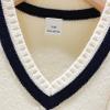 FEESHOW Toddler Boys Kids Cotton Casual V Neck Sweater Vest Sleeveless Pullover Knitted Waistcoat White 11-12 Years view 4