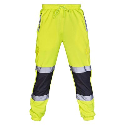 Men's Cycling Rain Pants Waterproof Outdoor Hiking Mountain Work Pant Safety Coated Softshell Biking Trousers (Green,3X-Large)
