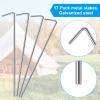 17 Pack Heavy Duty Metal Tent Stakes for Outdoor Decorations, Gardening & Canopies, Christmas Decorations view 4