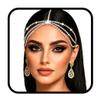Aularso Bridal Layered Head Chain for Women Rhinestone Headpieces Boho Forehead Jewelry for Wedding (Silver) view 1