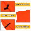 Jiuguva 6 Pcs Blaze Orange Vest Hunting Hat Vest and Cap for Men Women Outdoor Sports Traffic Works Fishing(Belt Design) view 4