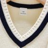 Jhaoyu Boys Girls School Uniform Knit Sweater Vest V-Neck Sleeveless Pullover Waistcoat White 11-12 Years view 4