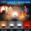 ZMNT LED Camping Lantern Rechargeable 1400LM, Up to 420H Running Time Camping Tent RGB Light, 10400mAh Emergency Hanging Light for Hurricane, Power Outages, Home, Hiking view 3