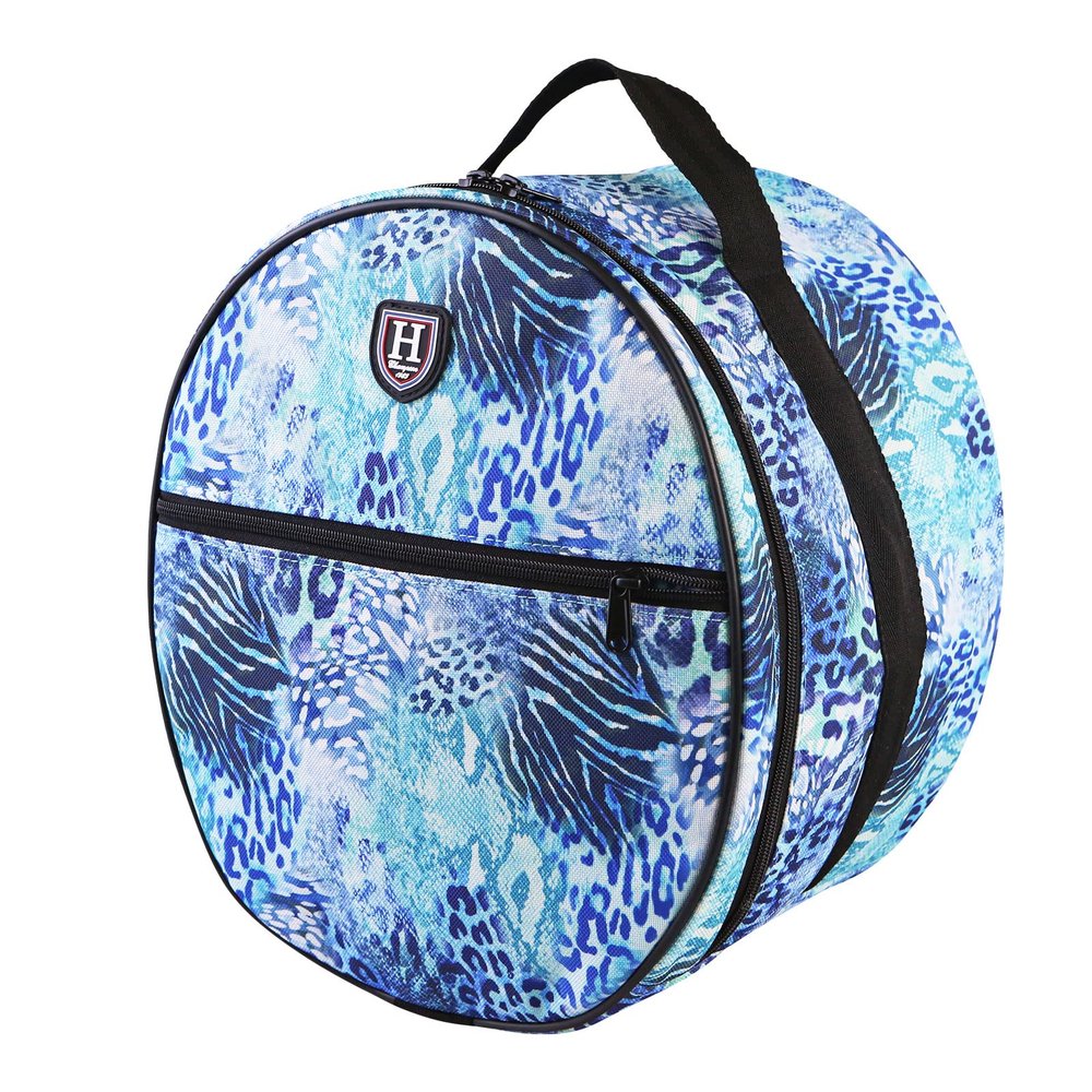 Harrison Howard Motorcycle Helmet Bag Waterproof Storage Carrying Bag Icyblue Leopard