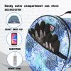 Harrison Howard Motorcycle Helmet Bag Waterproof Storage Carrying Bag Icyblue Leopard view 4
