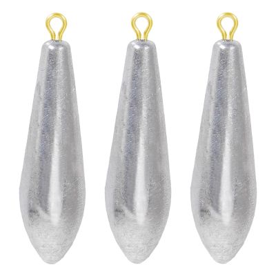 AMYSPORTS Drop Shot Fishing Weights Kit Lead Freshwater Fishing Sinkers Bass Casting Removable Fishing Weights Saltwater Streamlined 15pcs 1/2oz
