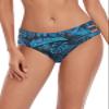 Ocean Blues Women's Blue Leaf Strappy Bikini Bottom Basic Bathing Suit XX-Large view 1