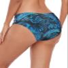 Ocean Blues Women's Blue Leaf Strappy Bikini Bottom Basic Bathing Suit XX-Large view 3
