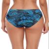 Ocean Blues Women's Blue Leaf Strappy Bikini Bottom Basic Bathing Suit XX-Large view 4