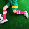 Girls Pink Football Socks, Youth Boys Pink Softball Socks view 2