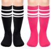 Girls Soccer Socks Kids Soccer Socks Youth Soccer Socks Toddler Soccer Socks Youth Football Socks Pink Baseball Socks view 1