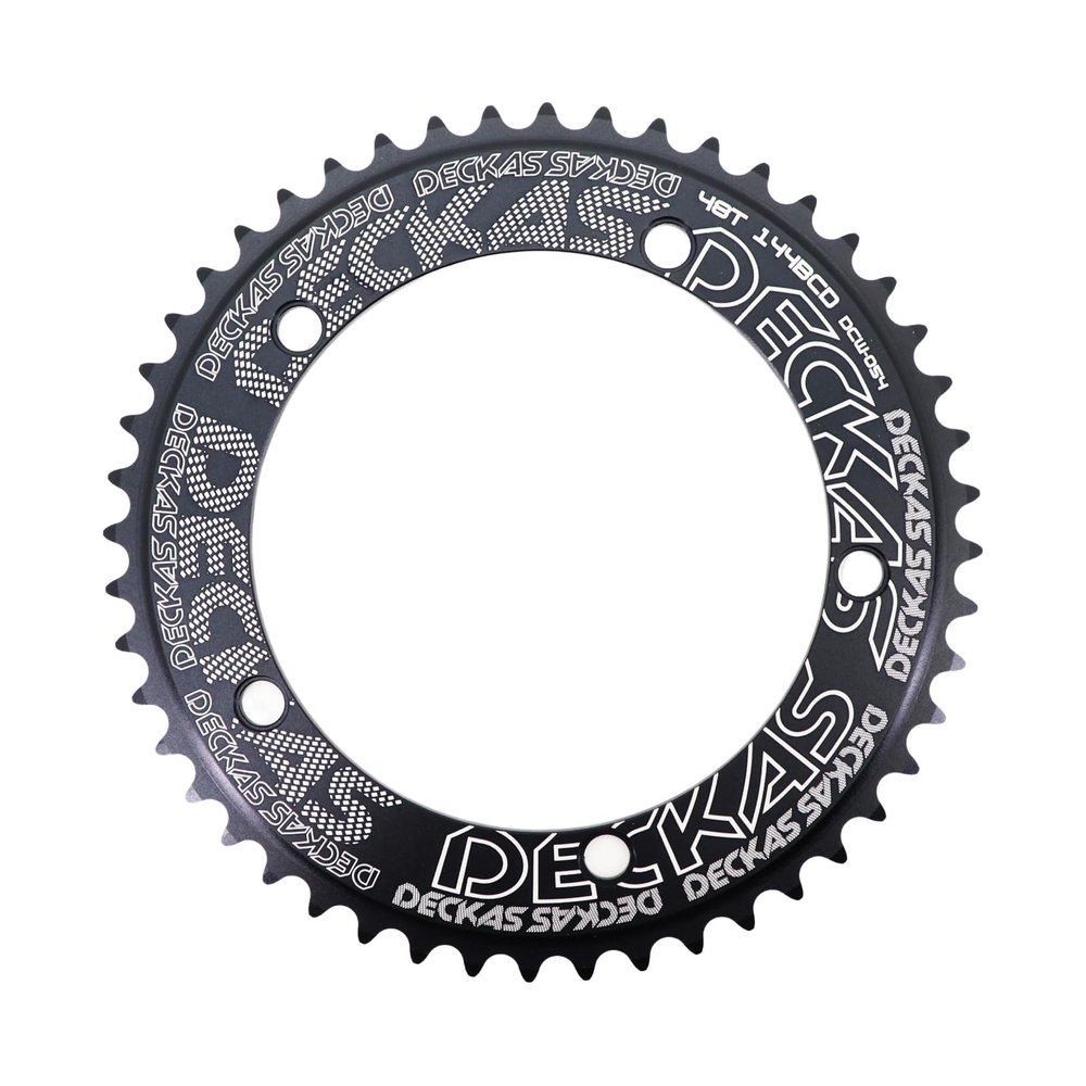 DJC 144BCD Bike Chainring Fixed Gear Fixie Track Bike 1/2 * 1/8" Single Speed Round Chainring 44 46 48 50 52 54 56 56 58 60T Chainwheel (48T)