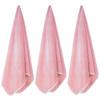 Wuwahold Microfiber Gym Towels Bigger Size Super Soft for Exercise Fitness, Sports, Workout, 380-GSM 15-Inch x 31-Inch Quick-Drying Towels (3 Pack, Pure Pink) view 1