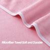 Wuwahold Microfiber Gym Towels Bigger Size Super Soft for Exercise Fitness, Sports, Workout, 380-GSM 15-Inch x 31-Inch Quick-Drying Towels (3 Pack, Pure Pink) view 3