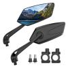 2 Pack Bike Mirrors, eBike Mirrors for Handlebars, 360 Adjustable Safety Bicycle Rear View Mirrors, Scratch Resistant Glass Lens, Bicycle Universal Fit Accessories view 1