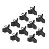PATIKIL Fishing Hook Bonnets, 100 Pack Plastic Treble Hook Covers Hook Safety Caps Protectors Fit for Standard Size 1/0, 2/0, Black view 1