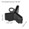PATIKIL Fishing Hook Bonnets, 100 Pack Plastic Treble Hook Covers Hook Safety Caps Protectors Fit for Standard Size 1/0, 2/0, Black view 2