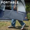EVER ADVANCED Folding Camping Cot for Adults, Compact Sleeping Cots with Side Pocket, Portable Heavy Duty Foldable Camp Bed with Carry Bag for Outdoor, Travel, Grey view 3