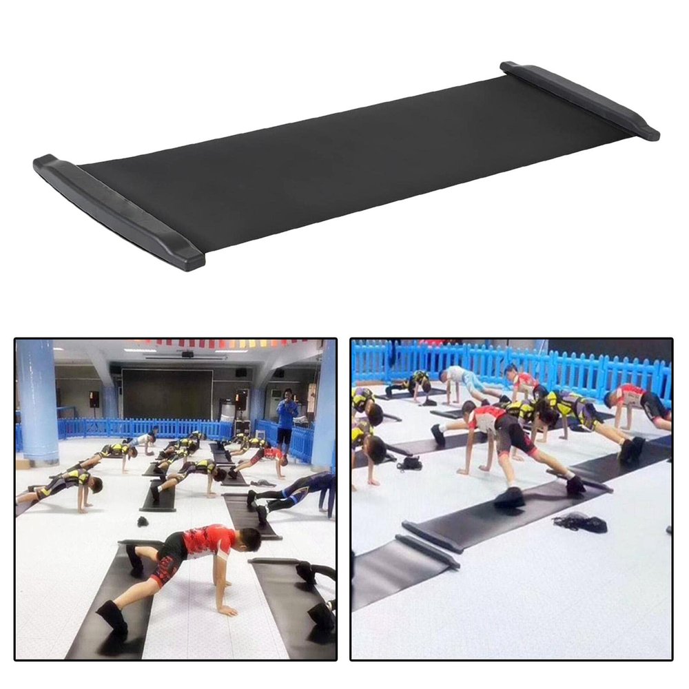LAERPER Slide Board - Workout Board for Fitness Training and Therapy with Shoe Booties and Carrying Bag Included