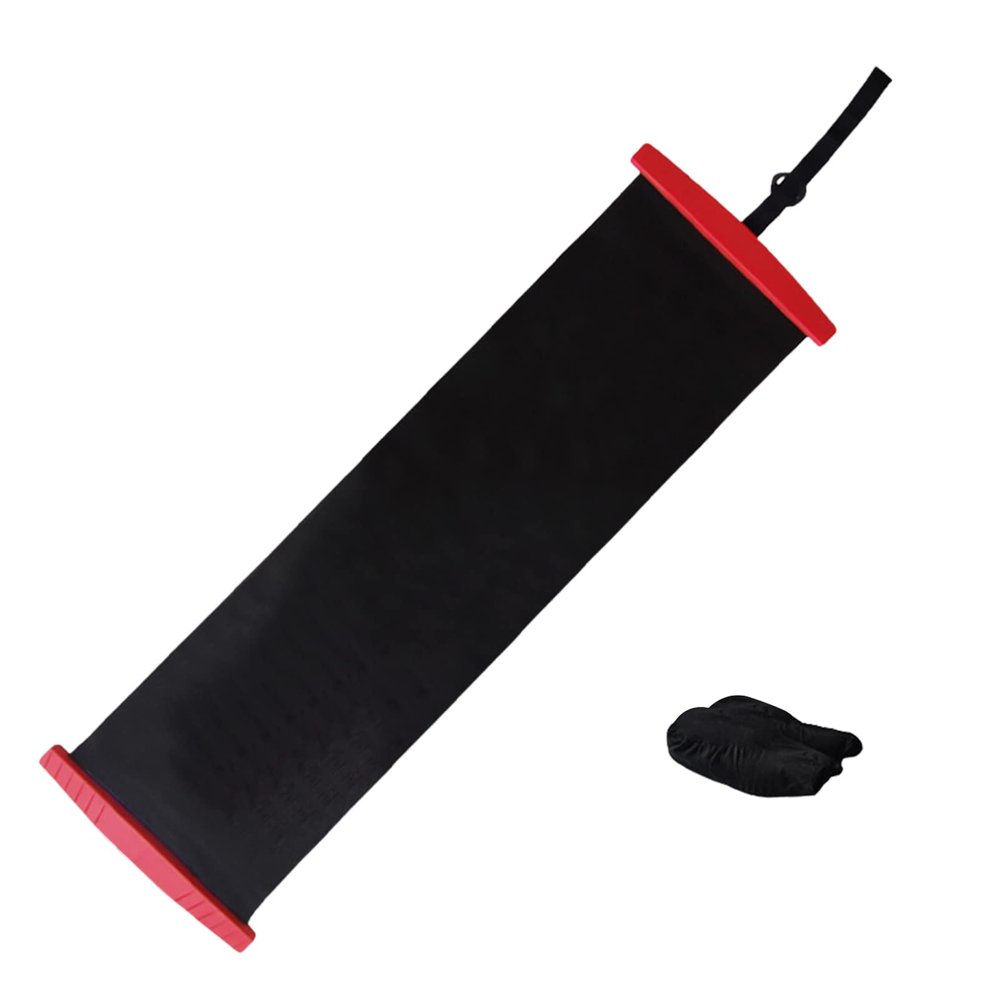 LAERPER Portable Icehockey Slide Board Training Aid,Home Gym Equipment for Workout and Balance Cardio Exercise,Glide Training to Improve Agility with Shoe Booties and Carrying Bag Included