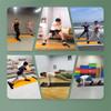 LAERPER Slide Board - Workout Board for Fitness Training and Therapy with Shoe Booties and Carrying Bag Included view 3