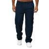 AIFARLD Men's Cargo Pants with Pockets Cotton Hiking Sweatpants Casual Athletic Jogger Sports Outdoor Trousers Relaxed Fit Navy view 4