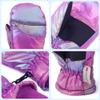 F Flammi Toddler Kids Snow Mittens with String Waterproof Ski Mittens Thinsulate Winter Gloves for Baby Girls Boys(Blink Purple,2-4) view 2