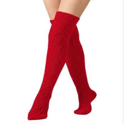 Leoparts Cable Knit Thigh High Socks for Women Over the Knee Boot Socks Extra Long Leg Warmer Winter Stockings
