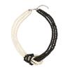 1920s Long Fake Pearls Strand Necklace Layered Retro Vintage Imitation Round Beaded Ball for Women Flapper Party Wedding Costume Party Halloween Jewelry Mother's Day Gift-White Black view 1