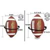 Senston Football Size 9/6 - Premium Composite Leather High School/Kids/Youth Football with Pump view 2