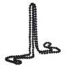 1920s Long Fake Pearls Strand Necklace Layered Retro Vintage Imitation Round Beaded Ball for Women Flapper Party Wedding Costume Party Halloween Jewelry Mother's Day Gift-Black view 1