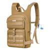 MOSISO Tactical Hydration Pack Backpack, Lightweight Military Daypack Water Backpack Rucksack Bladder Bag with 3L Water Bladder for Outdoor Sports, Hiking,Climbing,Running,Cycling,Biking, Khaki view 1