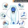 MOSISO Tactical Hydration Pack Backpack, Lightweight Military Daypack Water Backpack Rucksack Bladder Bag with 3L Water Bladder for Outdoor Sports, Hiking,Climbing,Running,Cycling,Biking, Khaki view 3