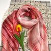 100% Pure Mulberry Silk Scarf, Square Scarf, Luxury Silk Scarf for Women, Smooth and Lightweight Scarves, Gift for her view 3