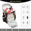 ALAZA Skull Roses and Leaves Backpack Cooler for Women Men Insulated Waterproof Leak Proof Coolers for Hiking Camping Beach, 36 Cans view 4