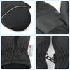 F Flammi Toddler Kids Snow Mittens with String Waterproof Ski Mittens Thinsulate Winter Gloves for Baby Girls Boys(Plain Black,0-2) view 2