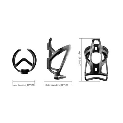 Beyori Bike Bottle Holder, Premium MTB Bicycle Water Bottle Holder Cage Bracket Fit 50-75 mm Bottle with Secure Screw Mounting, Perfect for Cycling, Commuting (Color : Black)
