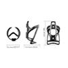 Beyori Bike Bottle Holder, Premium MTB Bicycle Water Bottle Holder Cage Bracket Fit 50-75 mm Bottle with Secure Screw Mounting, Perfect for Cycling, Commuting (Color : Black) view 1